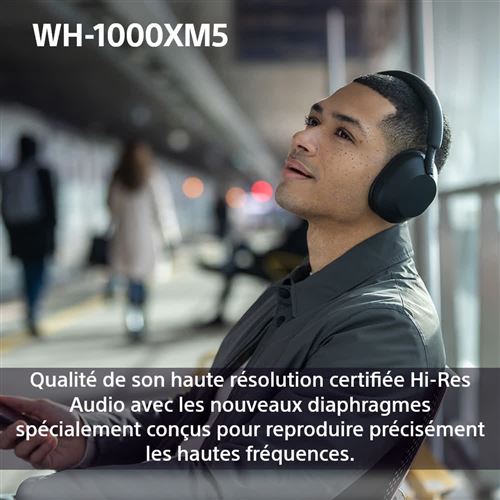 Fones de ouvido sem fio com cancelamento de ruído Sony WH1000XM5, pretos – Image 4