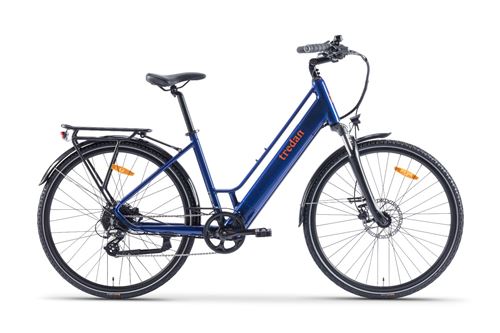 Kit de bicicleta elétrica Tredan Maelle 250W, preta + capacete universal Hedkayse, preto + cinto de segurança luminoso – Image 6