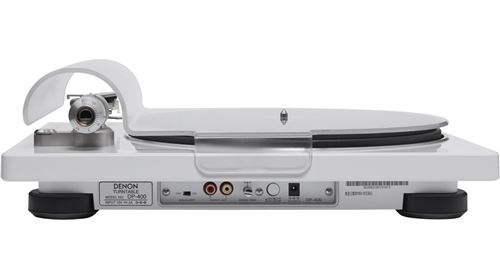 Toca-discos Denon DP-400, branco – Image 4