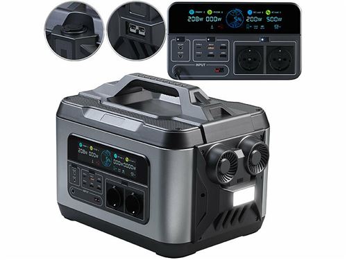 Revolt: HSG-1200 - Bateria portátil e conversor solar - 2240 Wh