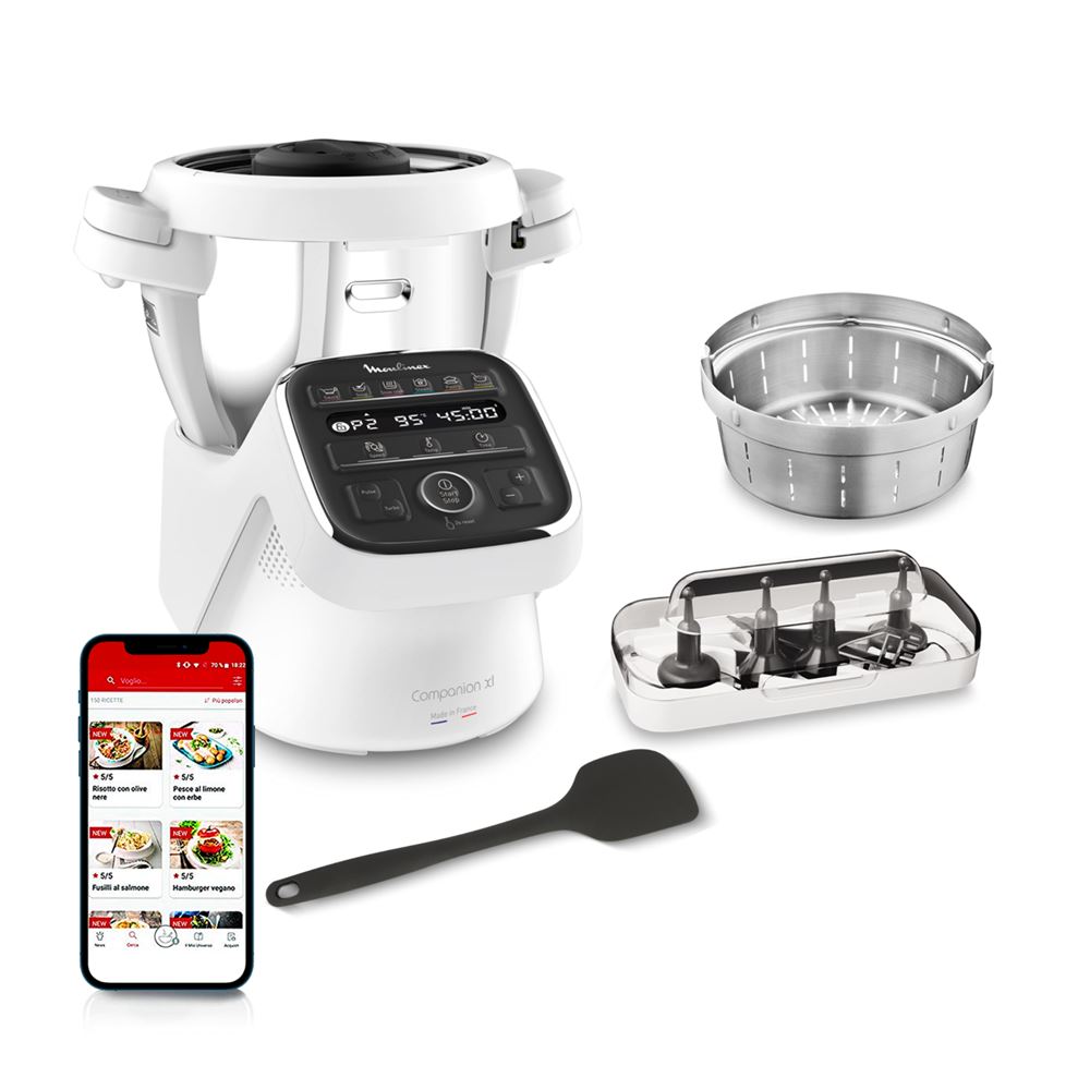 Moulinex Companion XL HF80DB10 1550 W Branco Robô de Cozinha Multifuncional