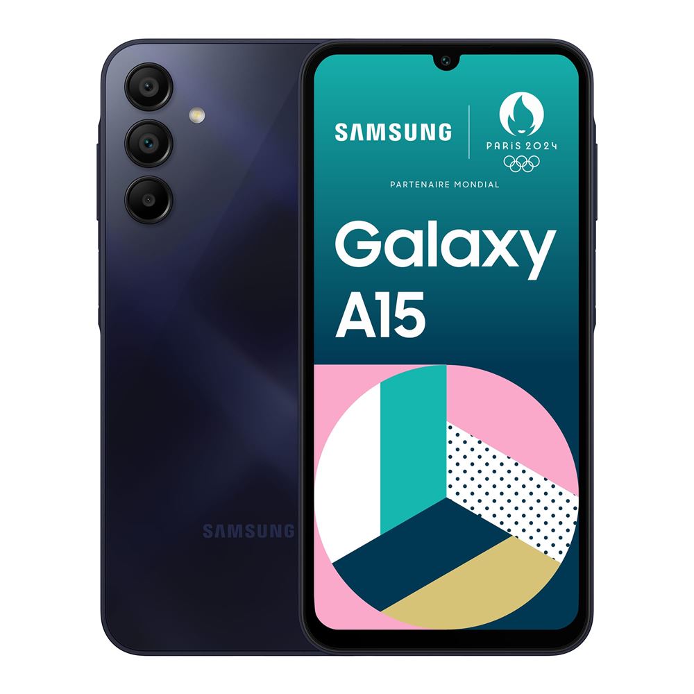 Samsung Galaxy A15 6,5 polegadas, Dual Nano-SIM, 128 GB, Azul Meia-Noite