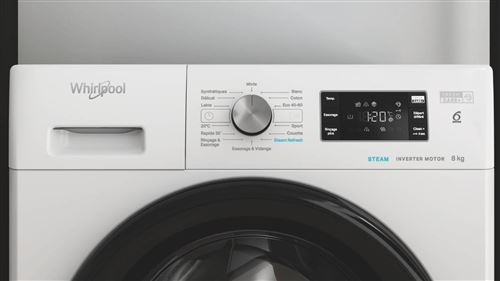 Máquina de lavar roupa Whirlpool FFB 8469 BV FR - Largura: 59,5 cm - Profundidade: 63 cm – Image 4