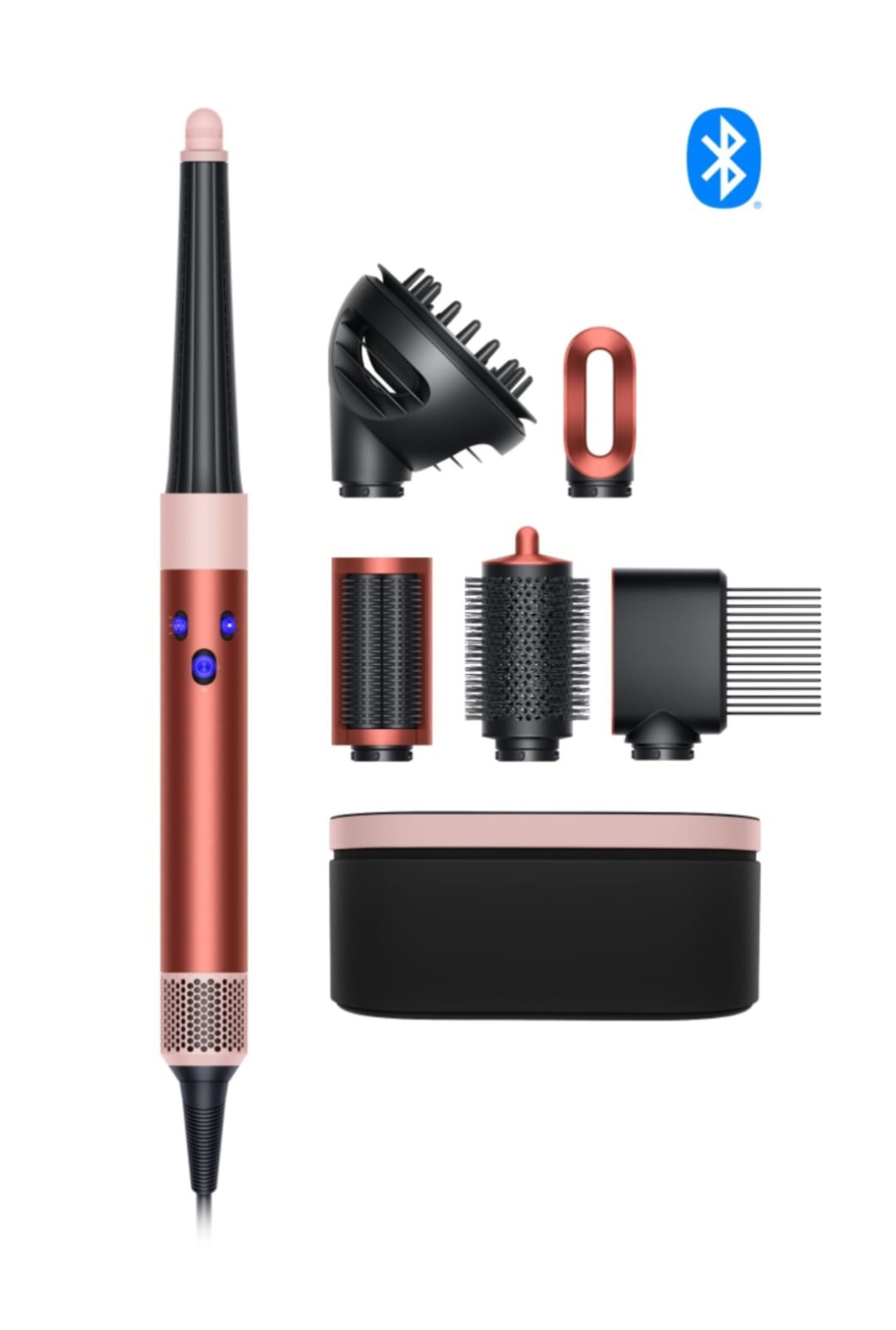 Dyson Airwrap i.d.™ - para cabelos cacheados a ondulados (Ameixa e Rosa Pó)