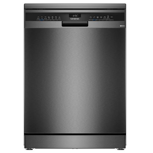 Lava-louças de instalação livre iQ300, 60 cm, aço escovado preto anti-impressão digital, SN23EC03ME