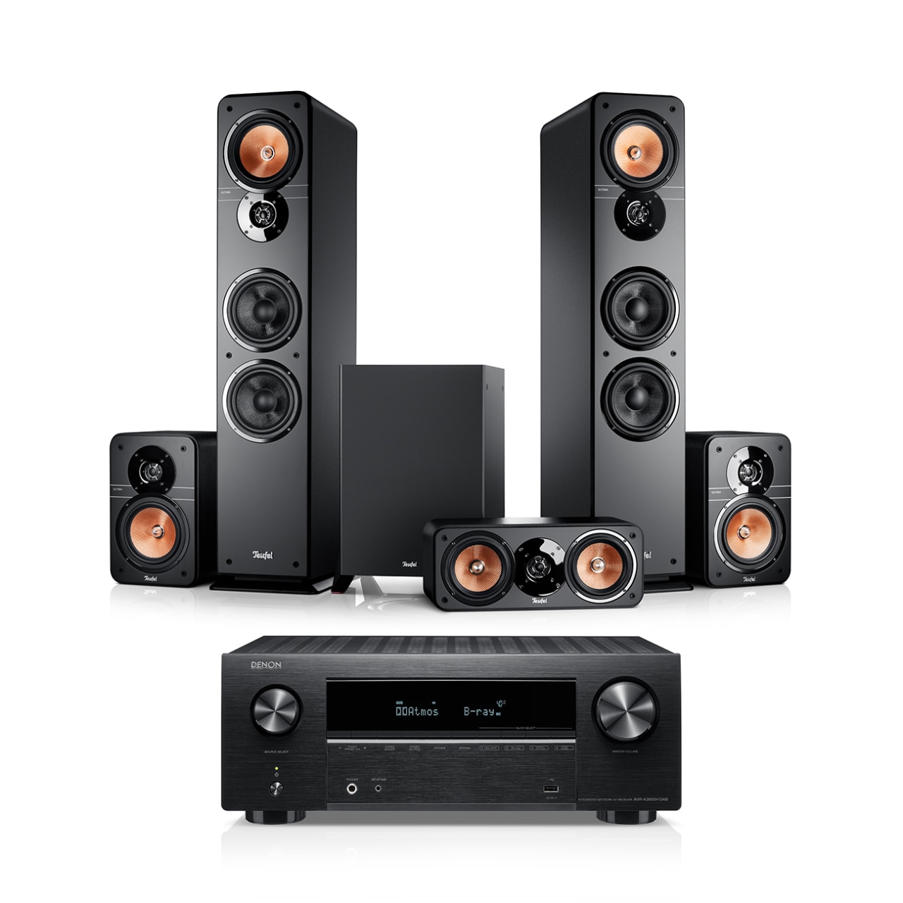 ULTIMA 40 Surround + Denon X2800H DAB "Ensemble 5.1"